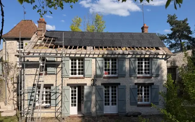 Réparation de fuite / dépannage toiture — chantier Depasse Rénovation